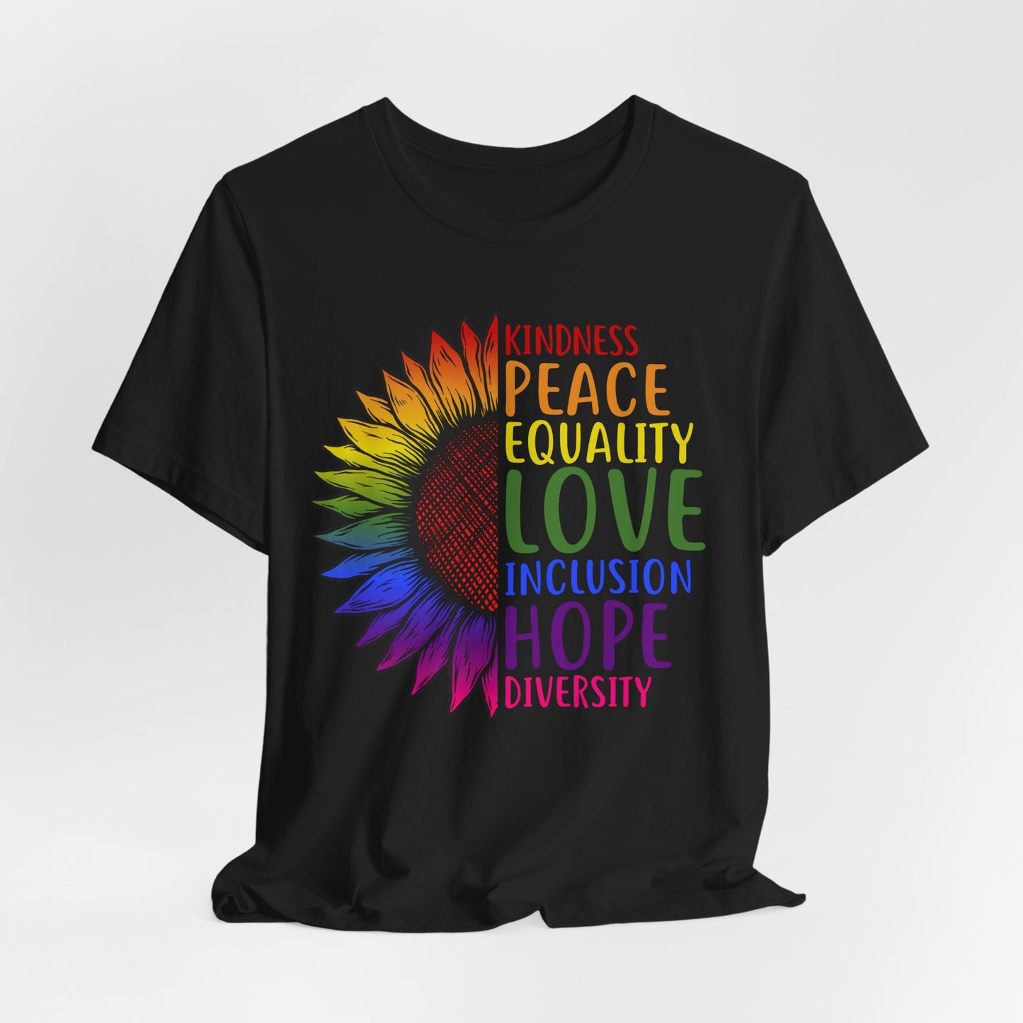 Flower Equality Graphic Tee | Kindness, Love, Diversity