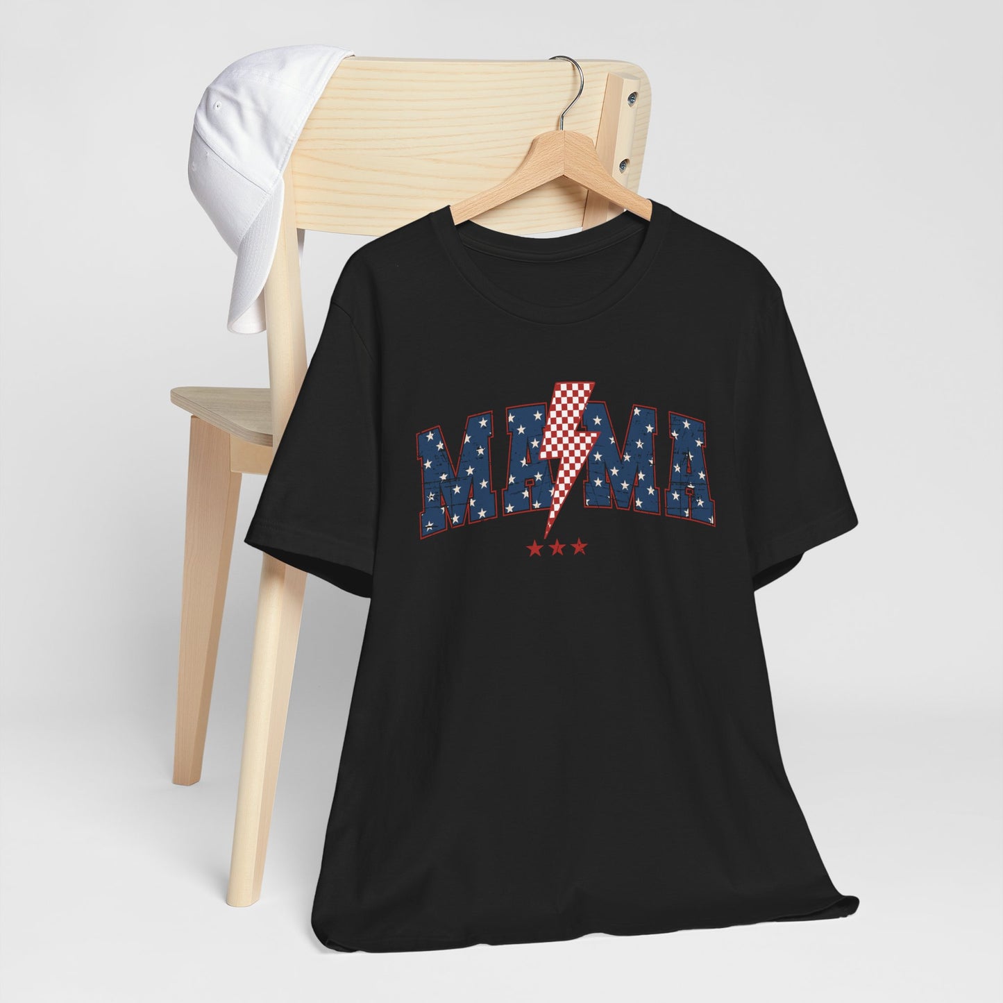 Patriotic Unisex Short Sleeve Tee - 'MAMA' Design