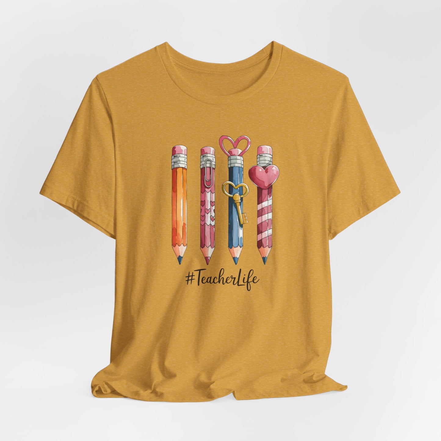 Teacher Life Pencil- Bella Canvas Tshirt