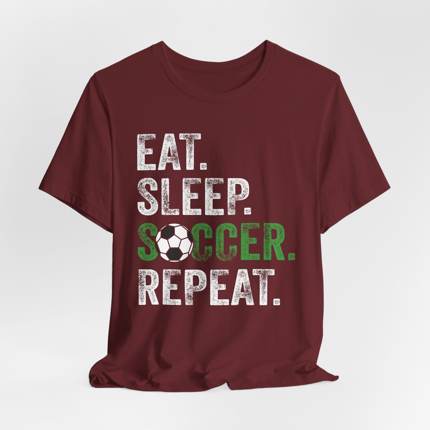 Eat Sleep Soccer Repeat Bella Canvas T-Shirt