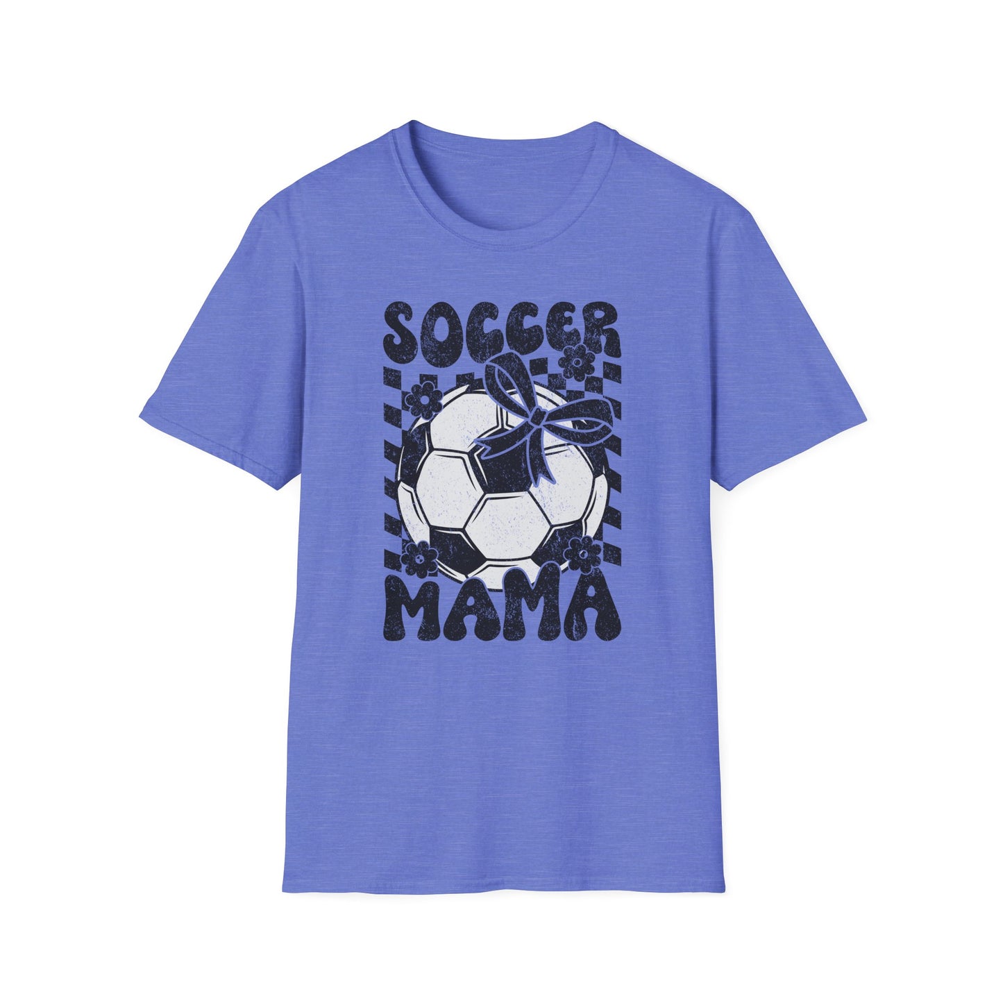 Soccer Mama Checkered Bella Canvas Tee