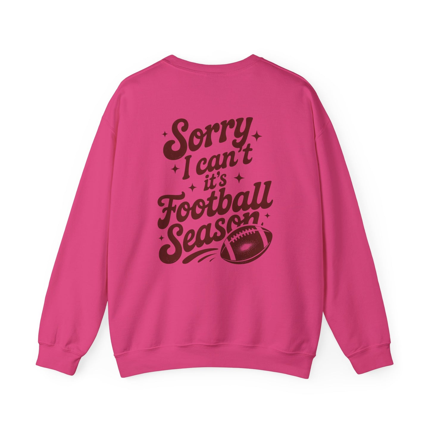 Football Season Sweatshirt, Front and Back Unisex Crewneck