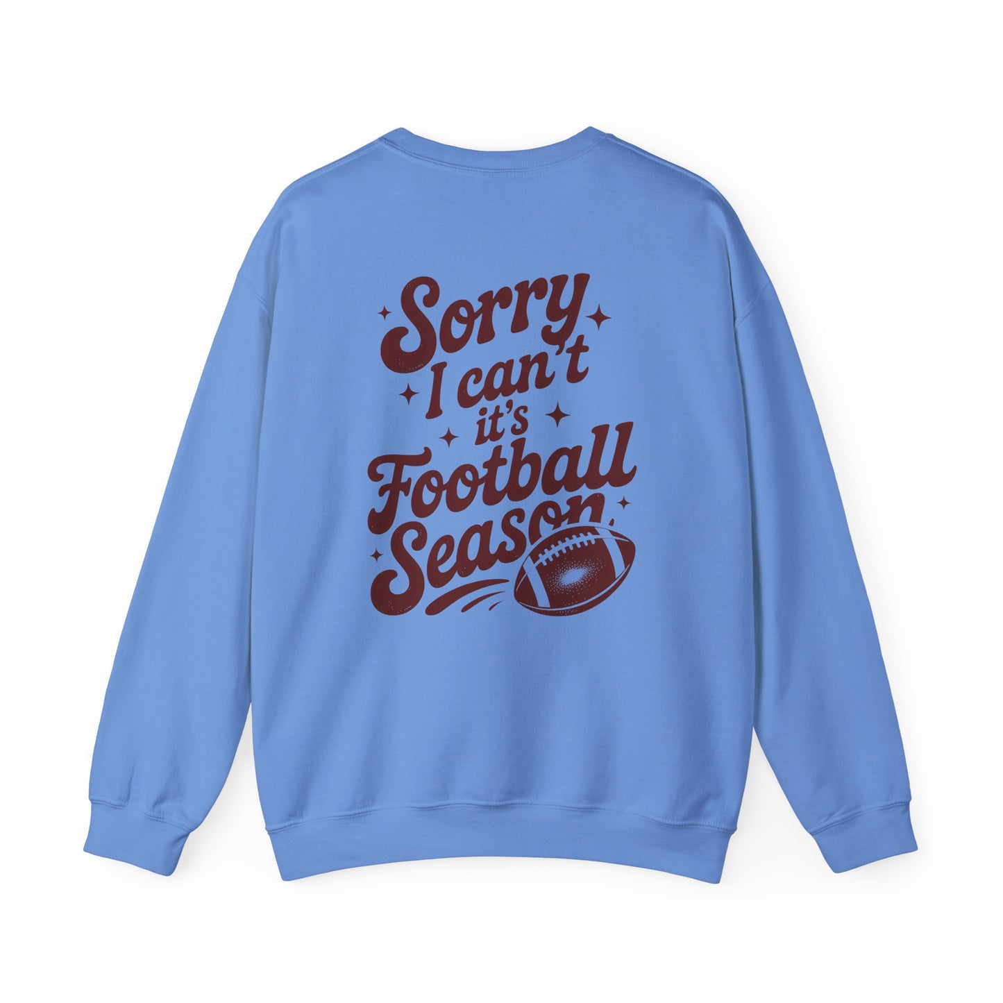 Football Season Sweatshirt, Front and Back Unisex Crewneck