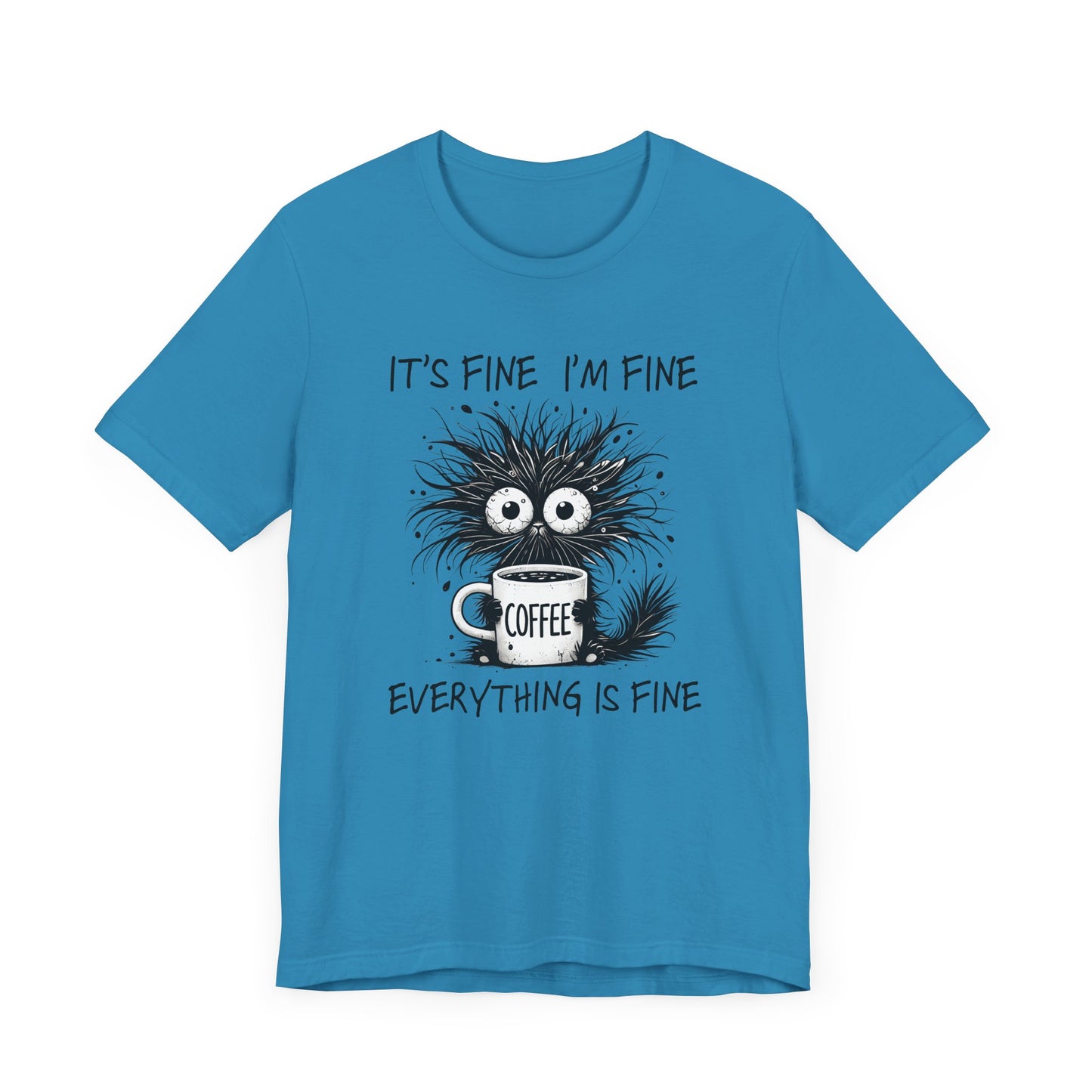 Funny Coffee Lover's Tee, Unisex Jersey Shirt, Casual Humor Tee, Gift for Coffee Enthusiasts, Sarcastic Coffee Top, Coffee Addict Outfit