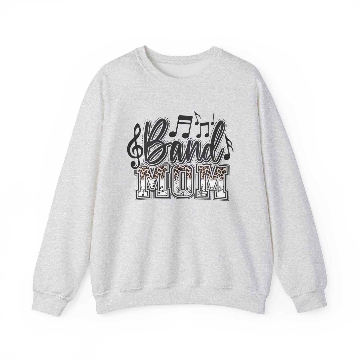 Band Mom Leopard Print Gildan Crewneck