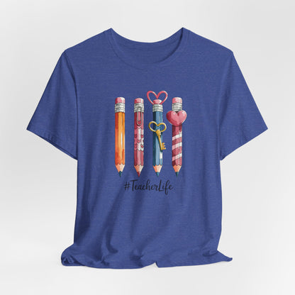 Teacher Life Pencil- Bella Canvas Tshirt