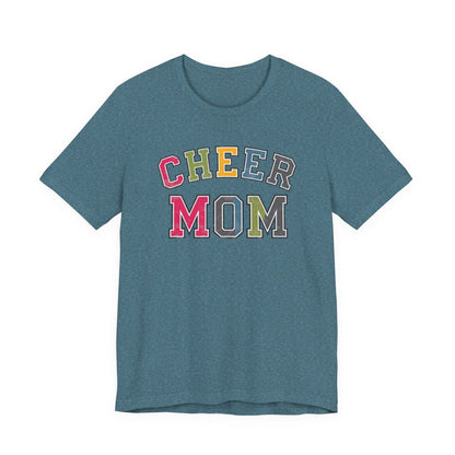 Cheer Mom Rainbow Varsity Bella Canvas Tshirt