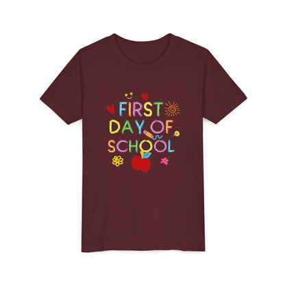 Back to School Youth Tee, First Day of School Shirt