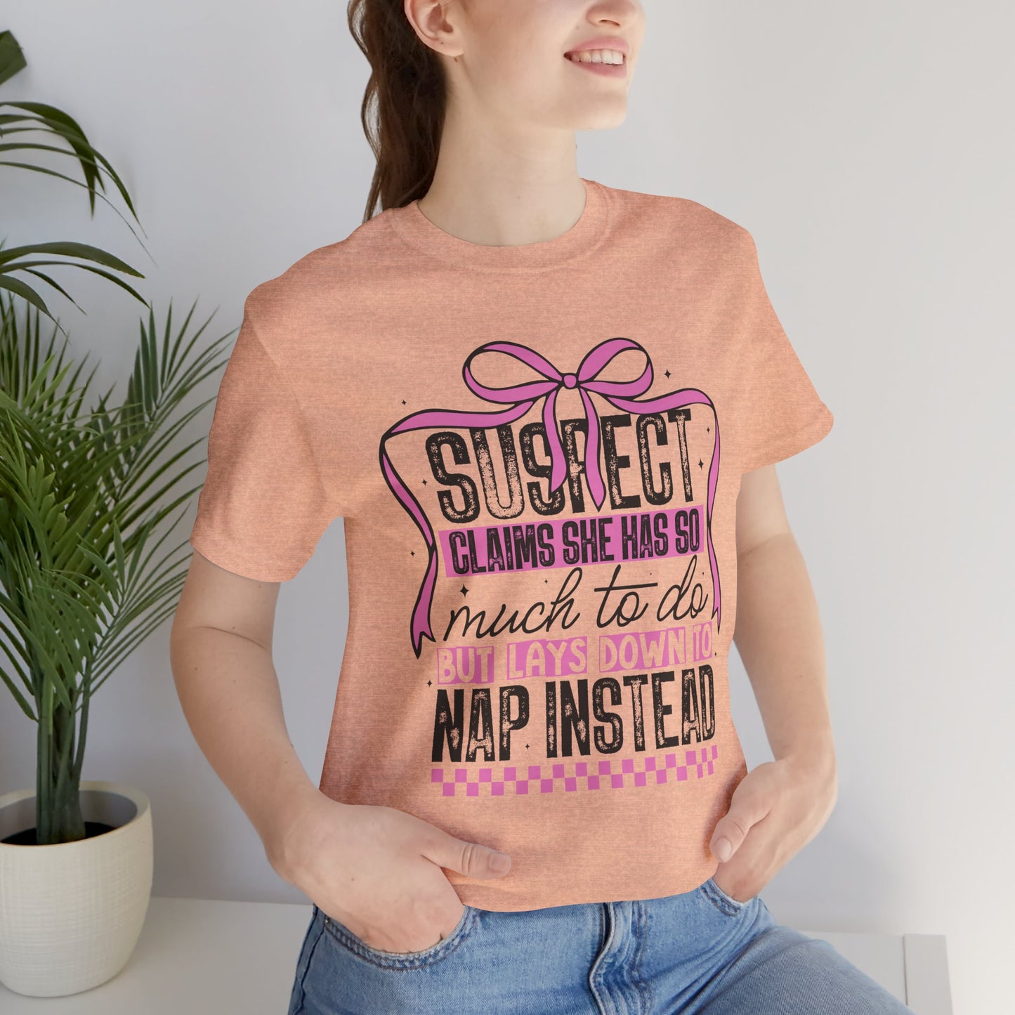 Funny Nap Instead Tee, Unisex Jersey Short Sleeve Shirt