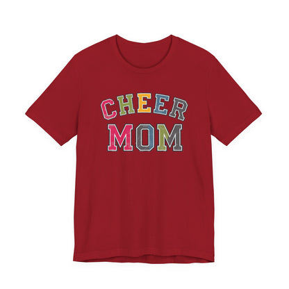 Cheer Mom Rainbow Varsity Bella Canvas Tshirt