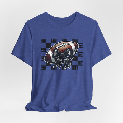 Football Checkered Pattern Tee