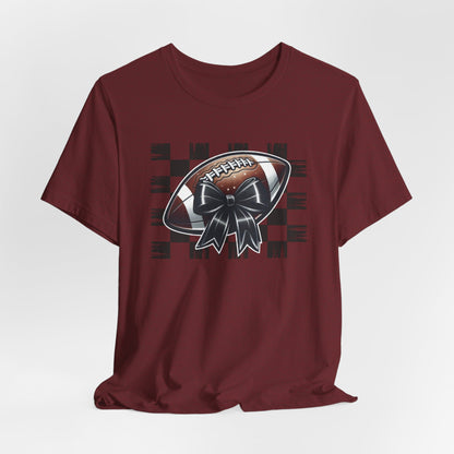 Football Checkered Pattern Tee