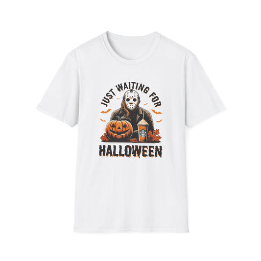 Just Waiting for Halloween Movie Graphic Tee, Unisex Softstyle T-Shirt