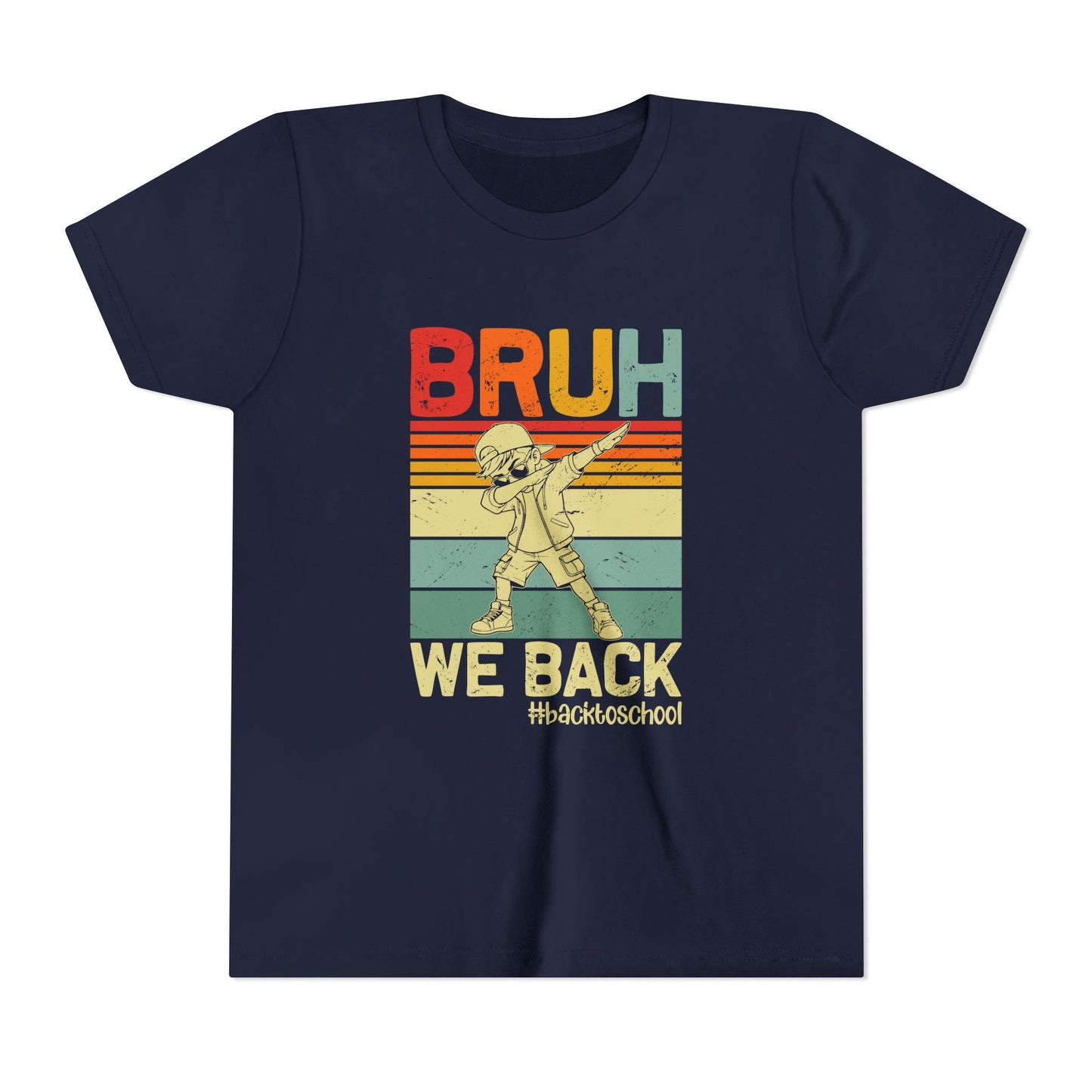 Retro Youth Tee - 'BRUH WE BACK' 80s Inspired Back to School