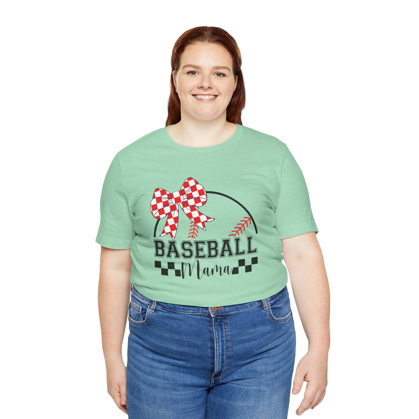 Baseball Mama Tee - Cute Unisex Jersey Short Sleeve T-Shirt for Sports Moms, Perfect for Game Day, Mother's Day Gifts, Casual Wear