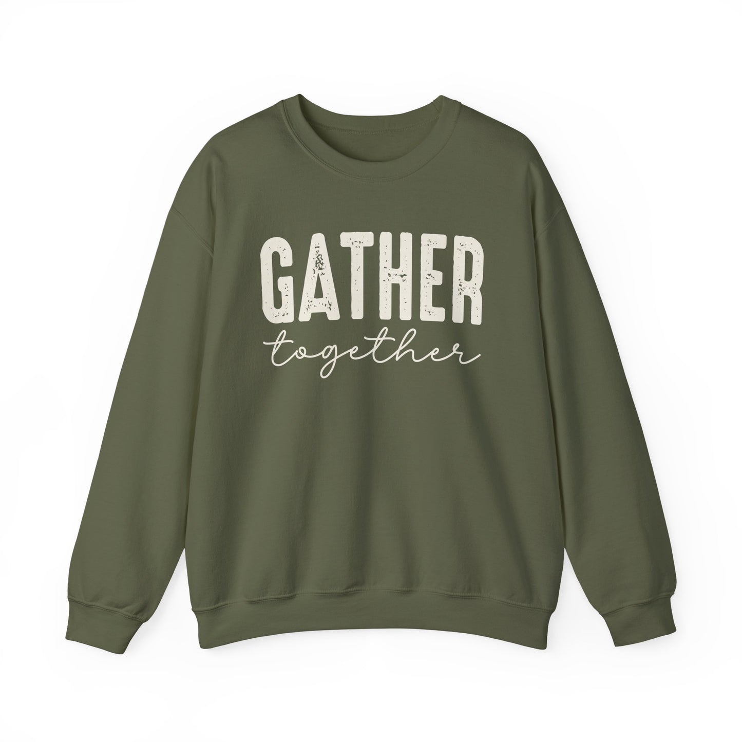 Gather Together Thanksgiving Gildan Heavy Blend Crewneck