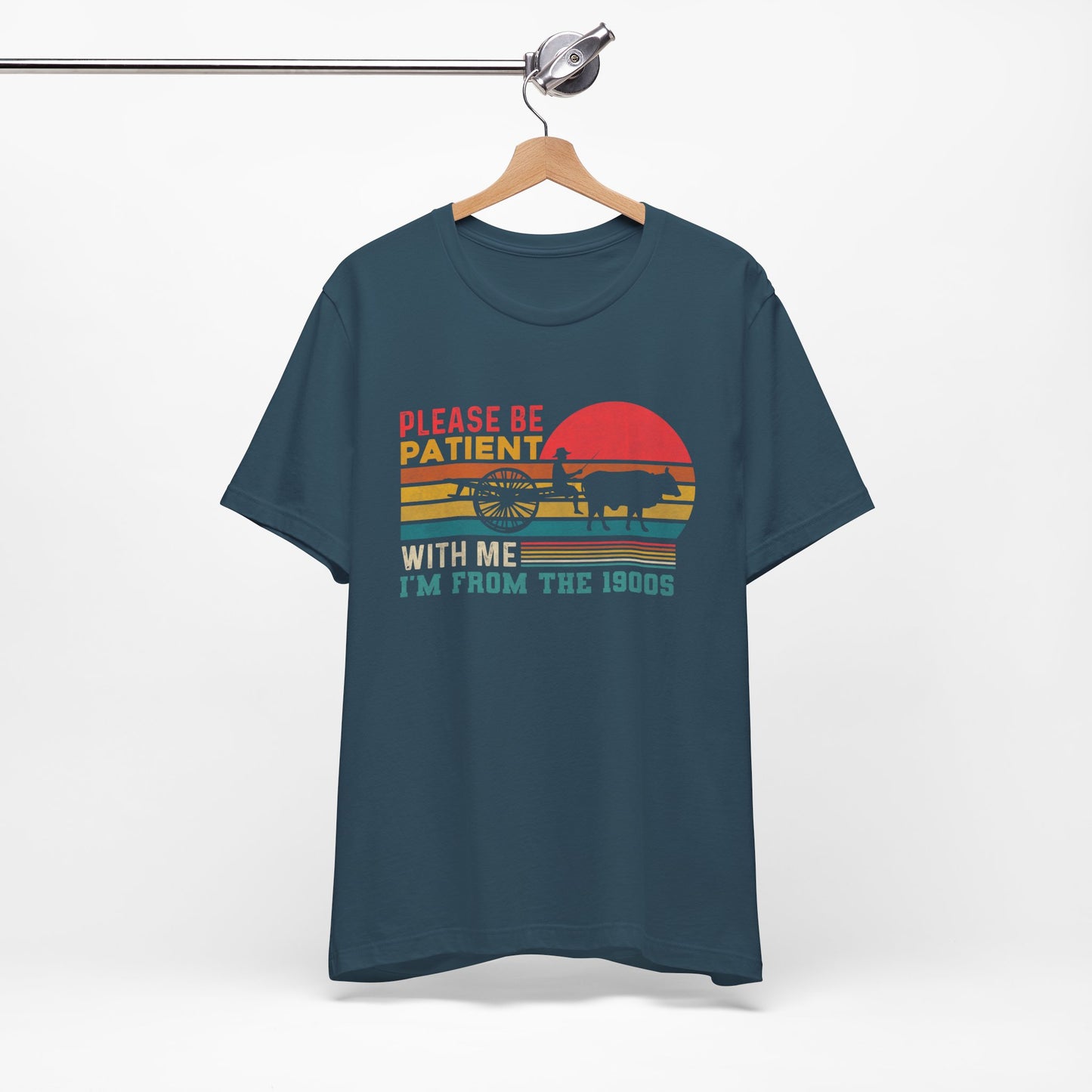 Vintage Humor Tee: Please Be Patient With Me I'm from the 1900s, Retro T-Shirt