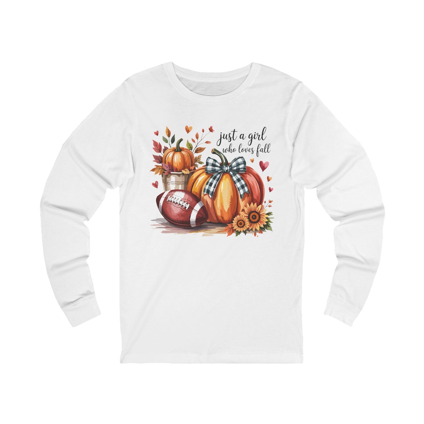 Fall Love Long Sleeve Tee, Cozy Autumn Shirt