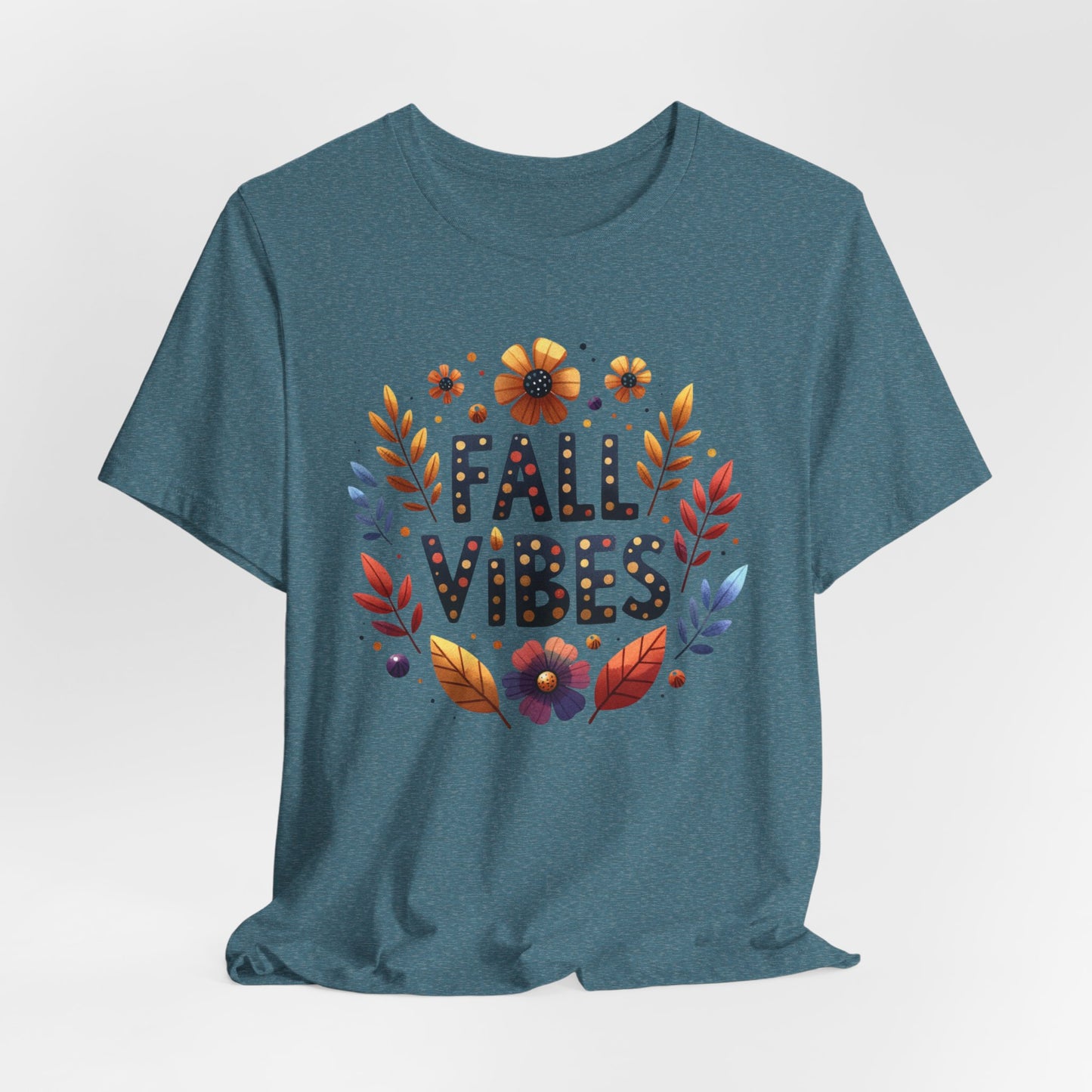 Floral Fall Vibes Bella Canvas Tshirt