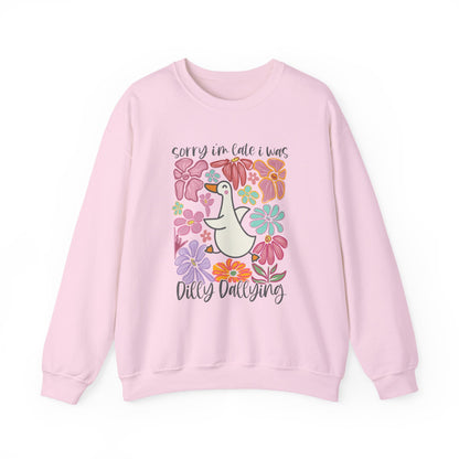 Goose Dilly Dallying Gildan Crewneck Sweatshirt