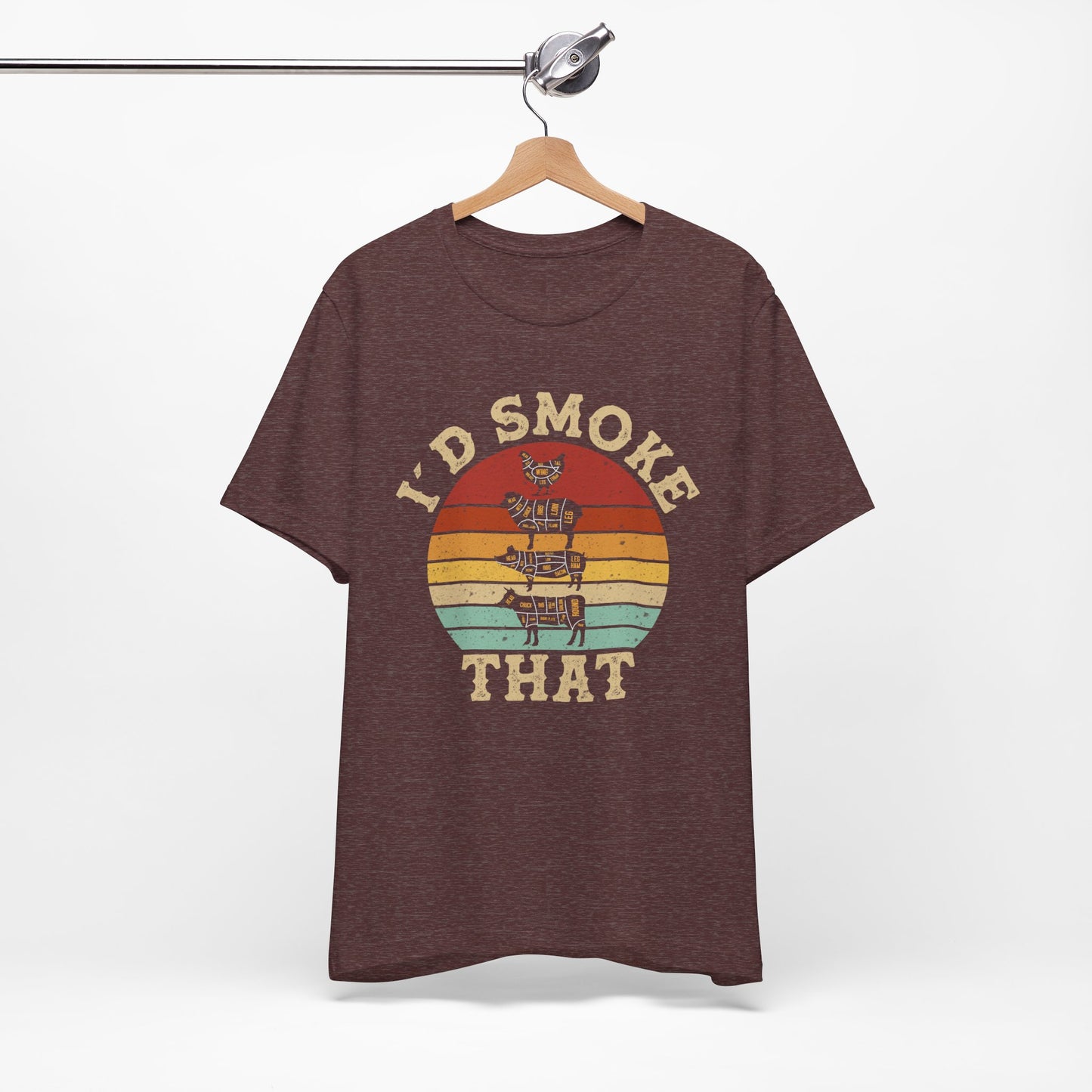 I’d Smoke That Unisex Short Sleeve Tee - Retro Vibe T-Shirt for Casual Wear