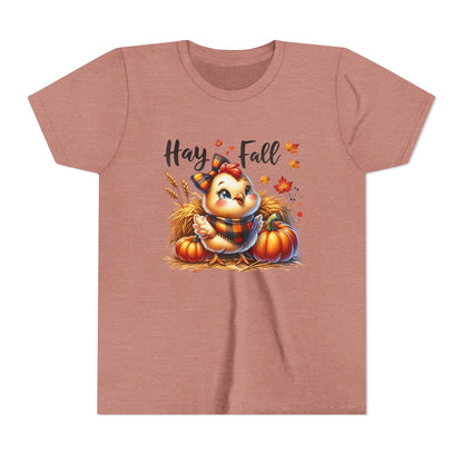 Hay Fall! Chick- Bella Canvas Youth tshirt