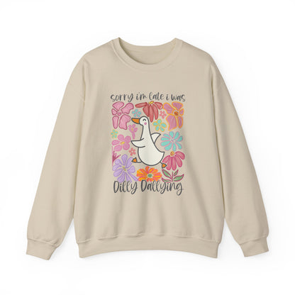 Goose Dilly Dallying Gildan Crewneck Sweatshirt