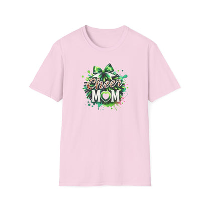Green Cheer Mom Gildan Softstyle Tshirt