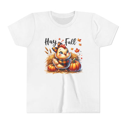 Hay Fall! Chick- Bella Canvas Youth tshirt