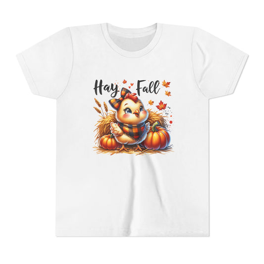 Hay Fall! Chick- Bella Canvas Youth tshirt