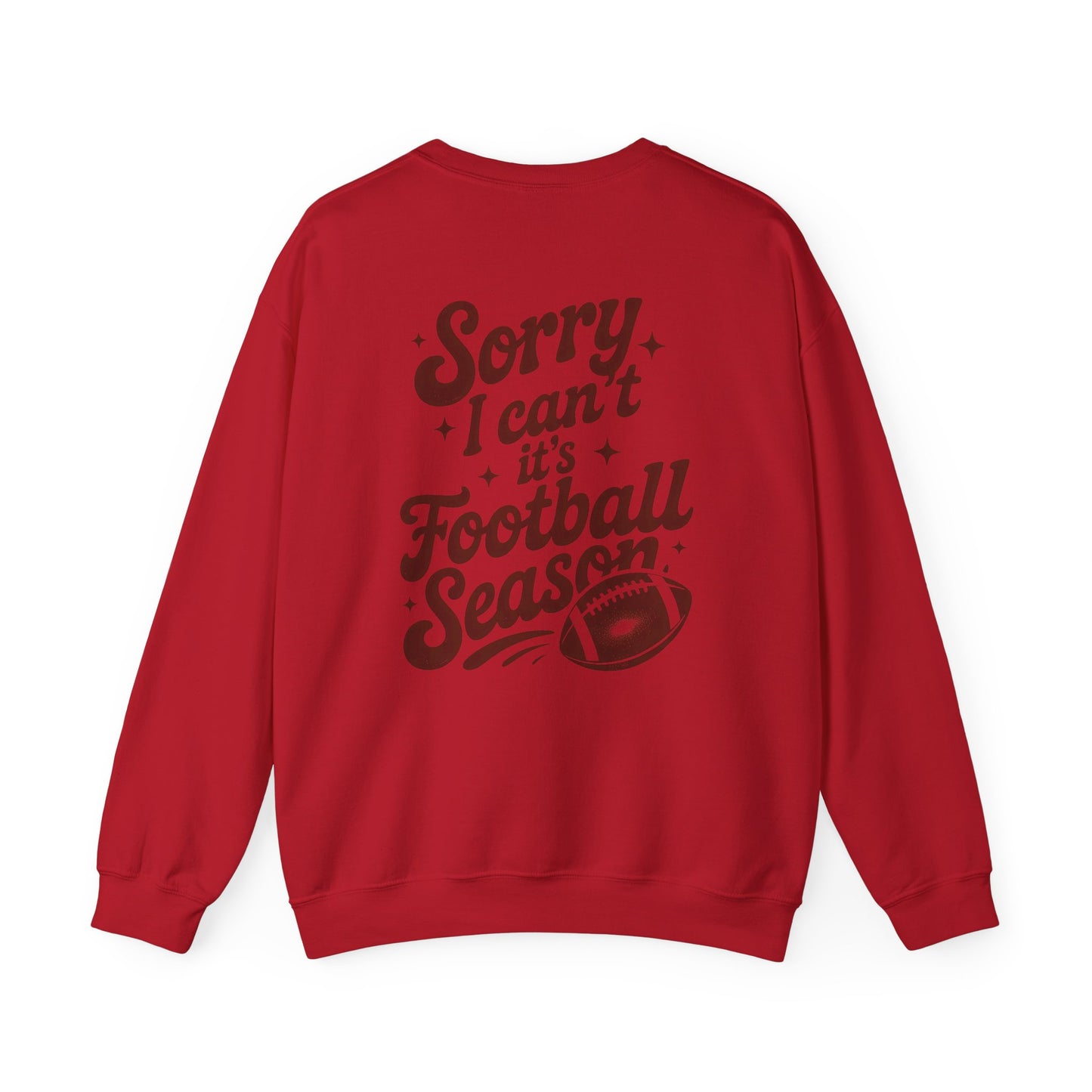 Football Season Sweatshirt, Front and Back Unisex Crewneck