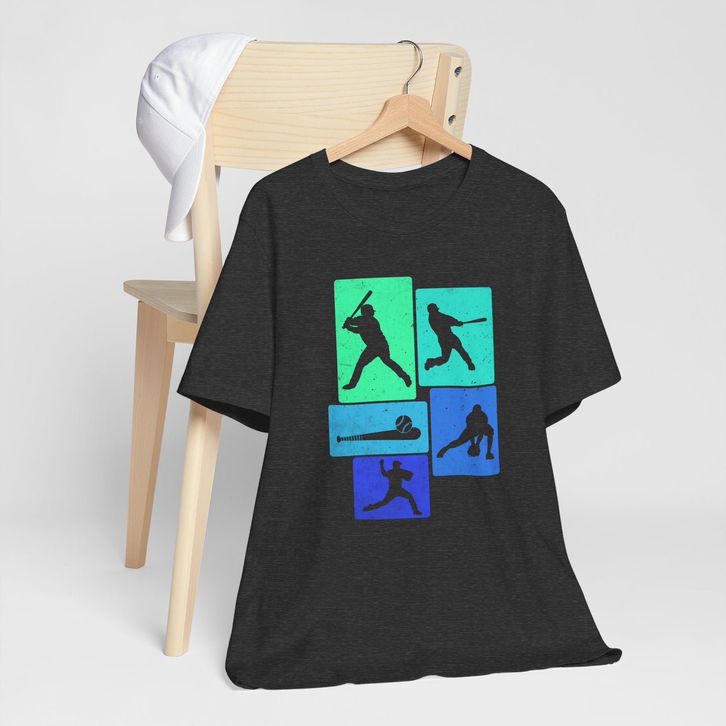 Baseball Player Silhouette Tee | Unisex Jersey T-Shirt, Sports Apparel, Gift for Baseball Fans, Casual Wear, Summer Outfit