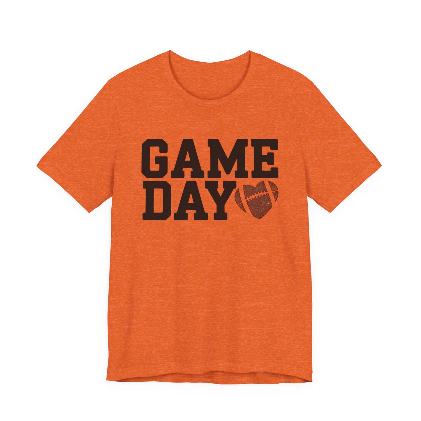 Game Day Football Heart Unisex Tee