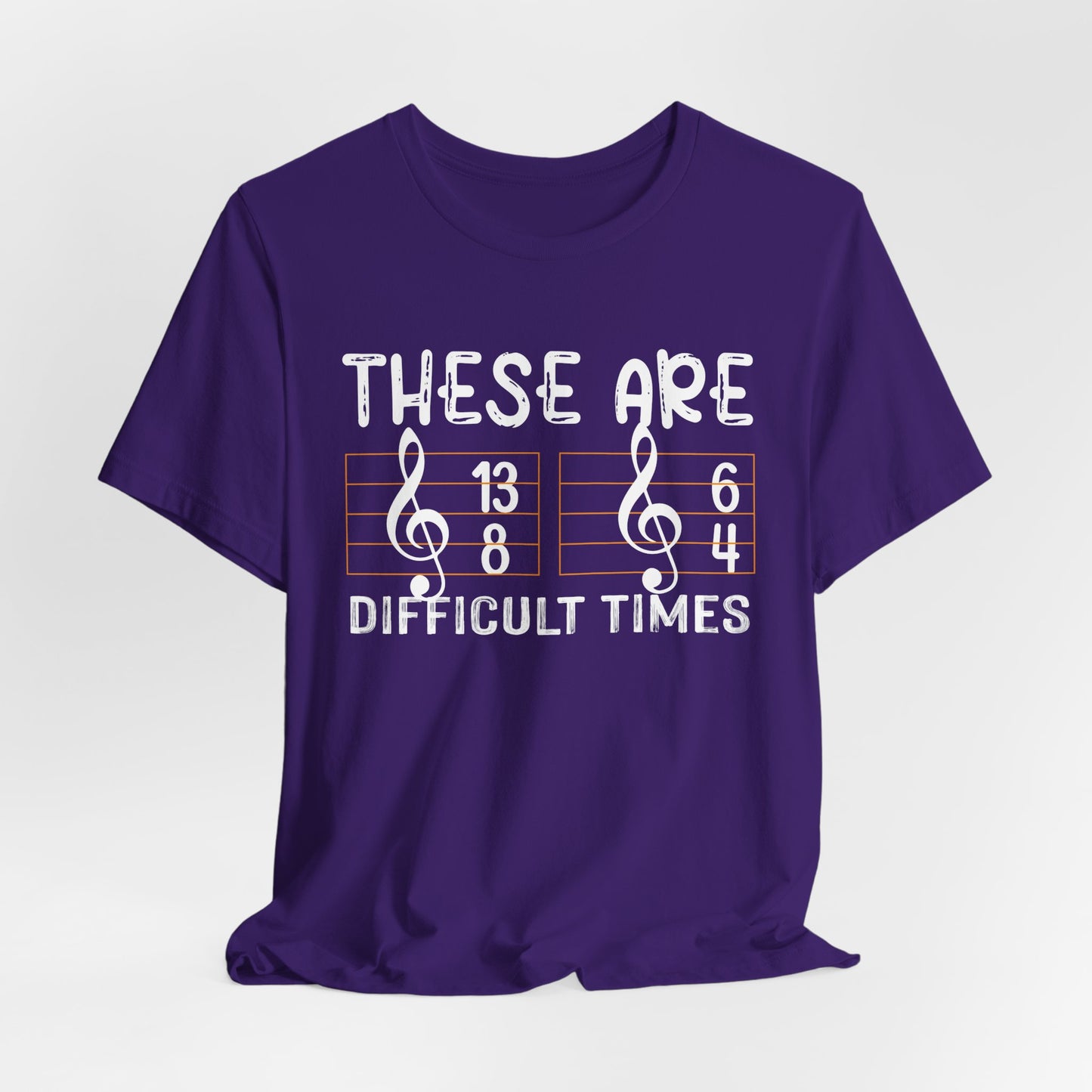 Music-Inspired Jersey Tee - "These Are Difficult Times" Unisex Short Sleeve Shirt, Gift for Musicians, Thoughtful Quote Tee, Casual [...]