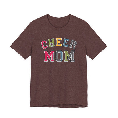 Cheer Mom Rainbow Varsity Bella Canvas Tshirt