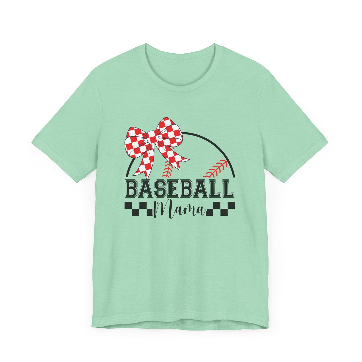 Baseball Mama Tee - Cute Unisex Jersey Short Sleeve T-Shirt for Sports Moms, Perfect for Game Day, Mother's Day Gifts, Casual Wear