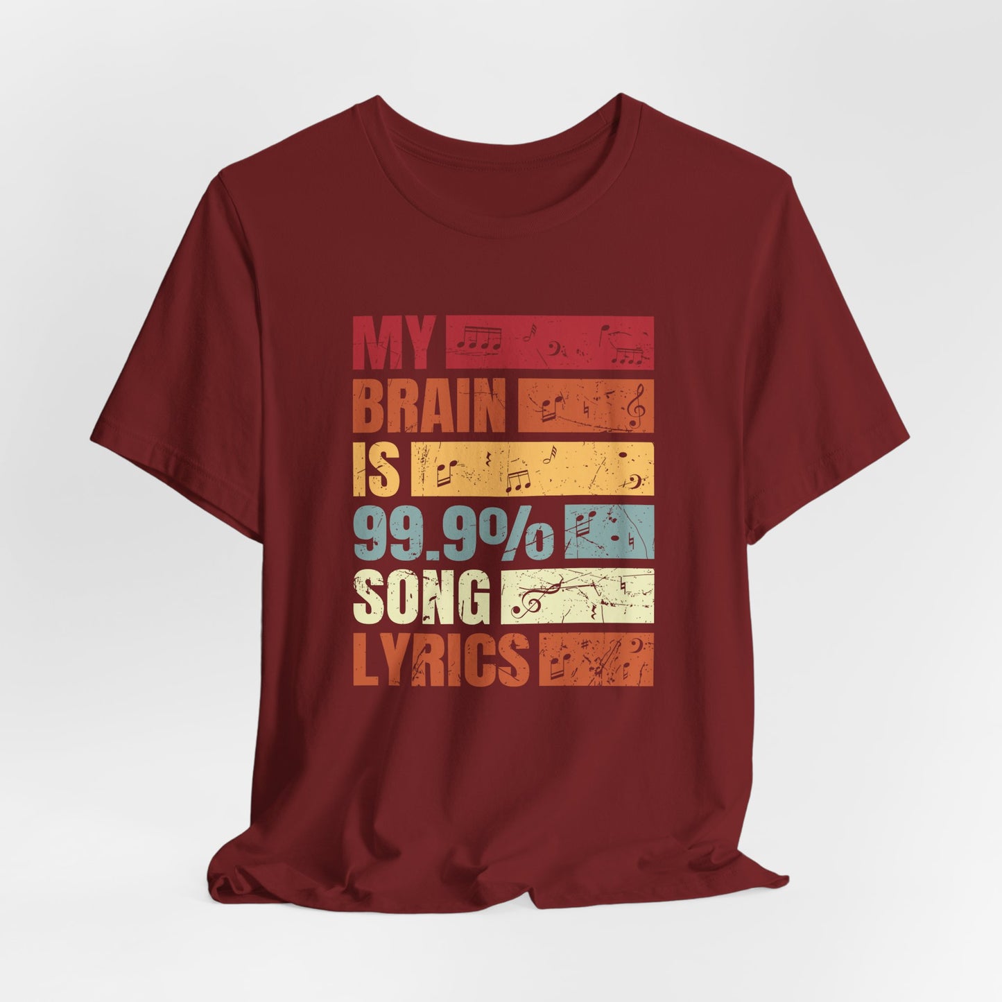 Song Lyrics Unisex Tee, Music Lover Shirt, Gift for Musicians, Funny T-Shirt, Song Lyric Apparel