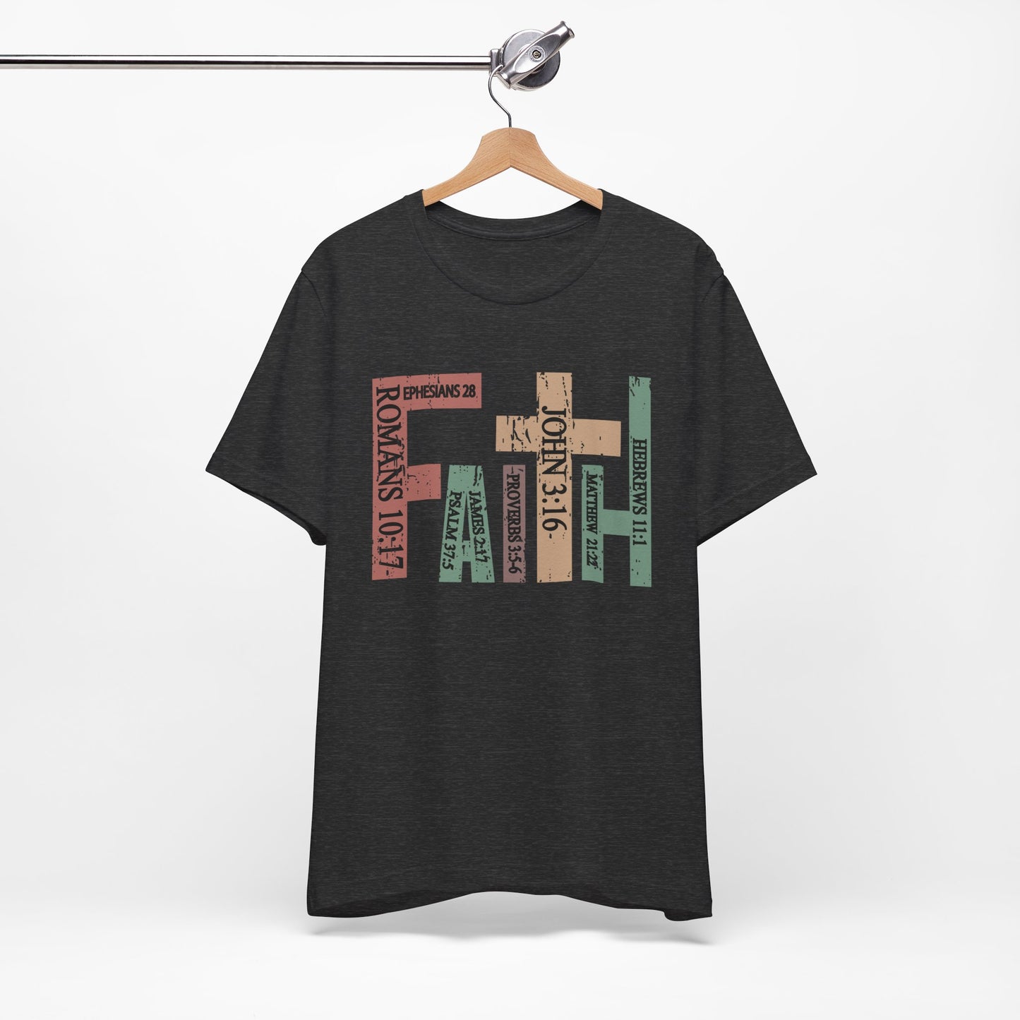 Faith Graphic Tee, Unisex T-Shirt, Inspirational Shirt, Casual Wear, Gift for Believers, Motivational Fashion