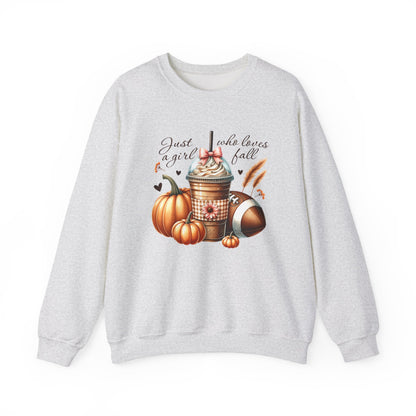 Coffee Pumpkin Football Gildan Crewneck Sweatshirt