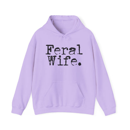 Feral Wife Hoodie - Unisex Heavy Blend™ Sweatshirt for Casual Style