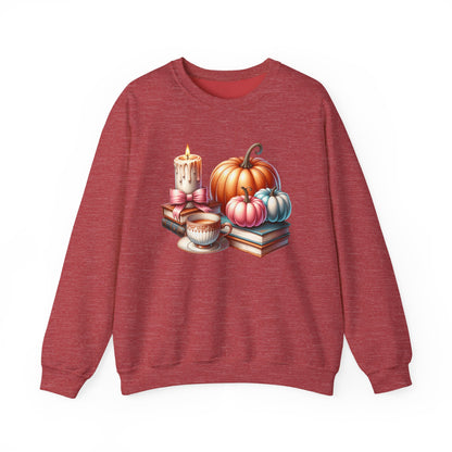 Candle Cozy Pumpkin Fall Gildan crewneck sweatshirt