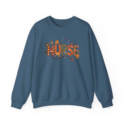 Thanksgiving Nurse Gildan Crewneck Sweatshirt