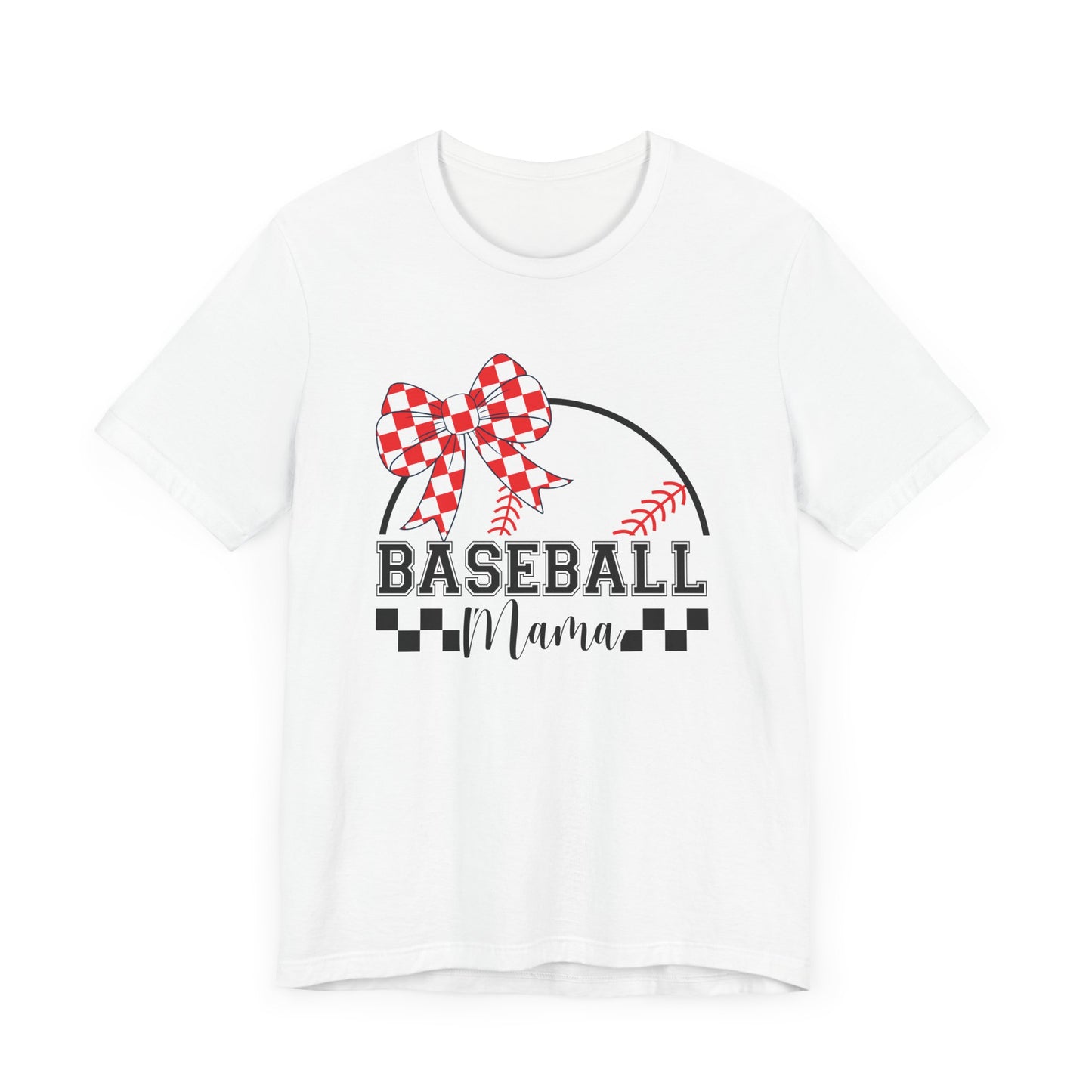 Baseball Mama Tee - Cute Unisex Jersey Short Sleeve T-Shirt for Sports Moms, Perfect for Game Day, Mother's Day Gifts, Casual Wear