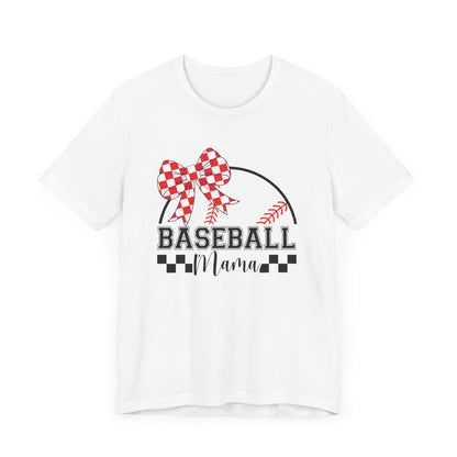 Baseball Mama Tee - Cute Unisex Jersey Short Sleeve T-Shirt for Sports Moms, Perfect for Game Day, Mother's Day Gifts, Casual Wear