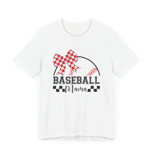 Baseball Mama Tee - Cute Unisex Jersey Short Sleeve T-Shirt for Sports Moms, Perfect for Game Day, Mother's Day Gifts, Casual Wear