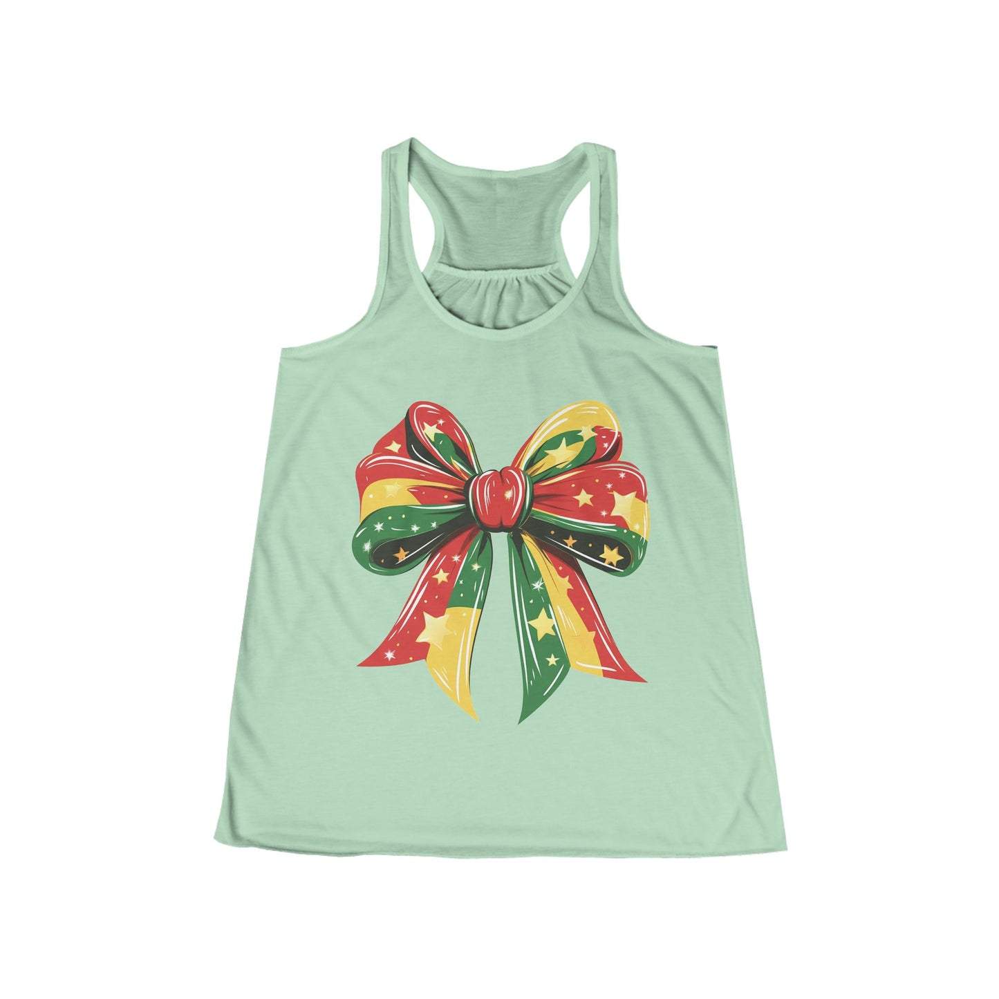 Juneteenth Flowy Racerback Tank - Festive & Fun Summer Style