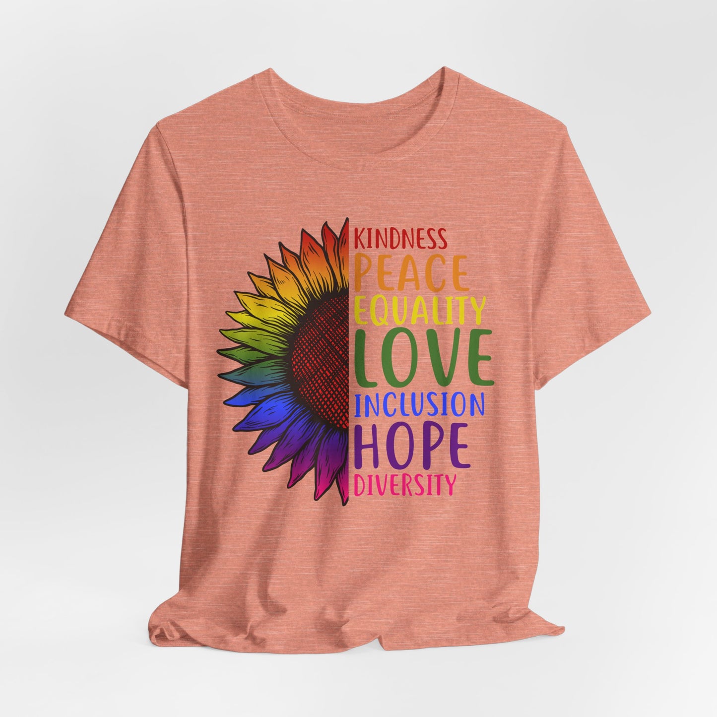 Flower Equality Graphic Tee | Kindness, Love, Diversity
