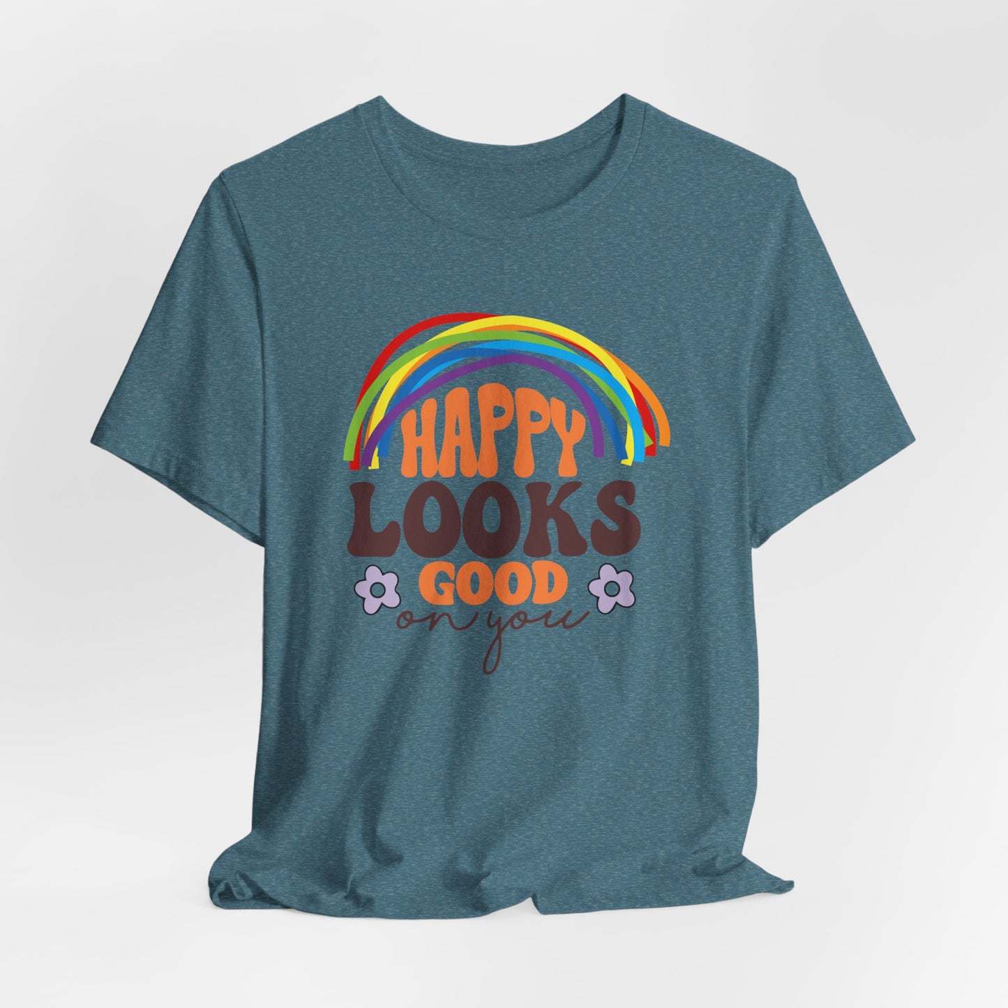 Happy Looks Good on You Tee - Unisex Jersey Short Sleeve T-Shirt for Positive Vibes and Joyful Celebrations