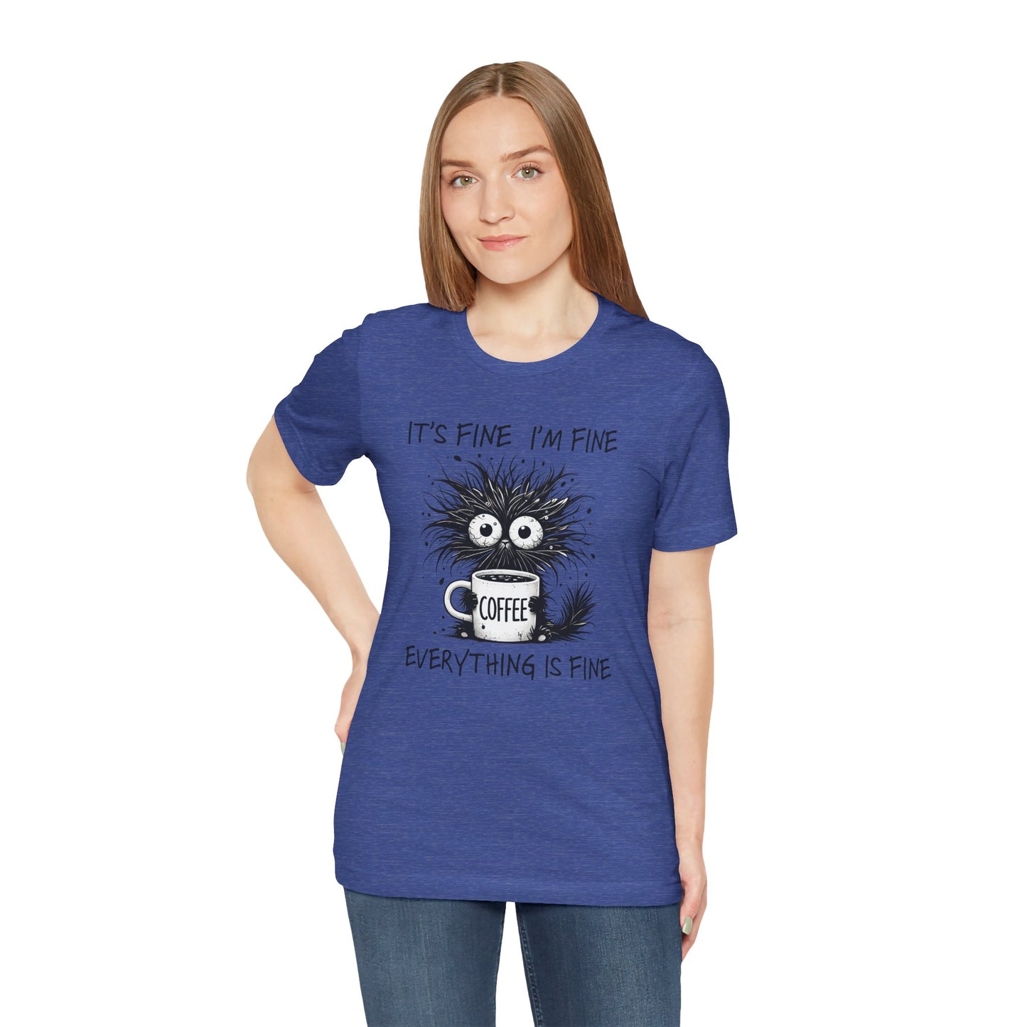 Funny Coffee Lover's Tee, Unisex Jersey Shirt, Casual Humor Tee, Gift for Coffee Enthusiasts, Sarcastic Coffee Top, Coffee Addict Outfit