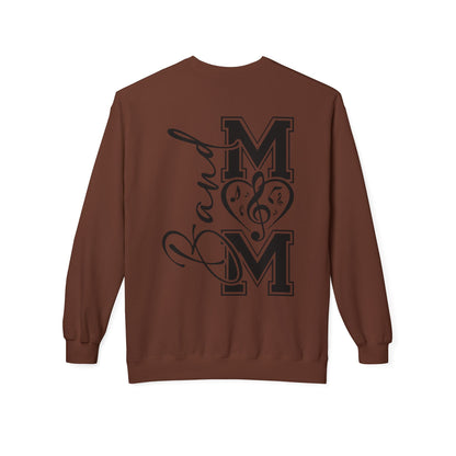 Band Mom front and back - Softstyle Crewneck for Music Lovers